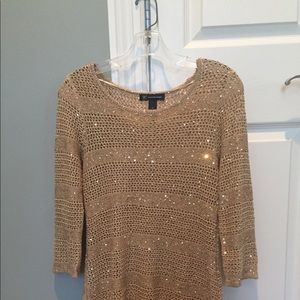 INC glitzy top